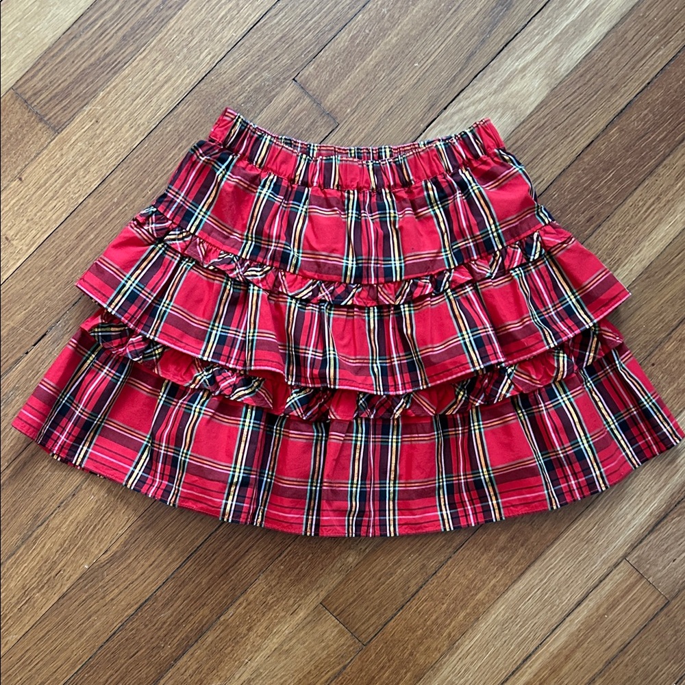 J. Crew Crewcuts Red Plaid Girls Skirt